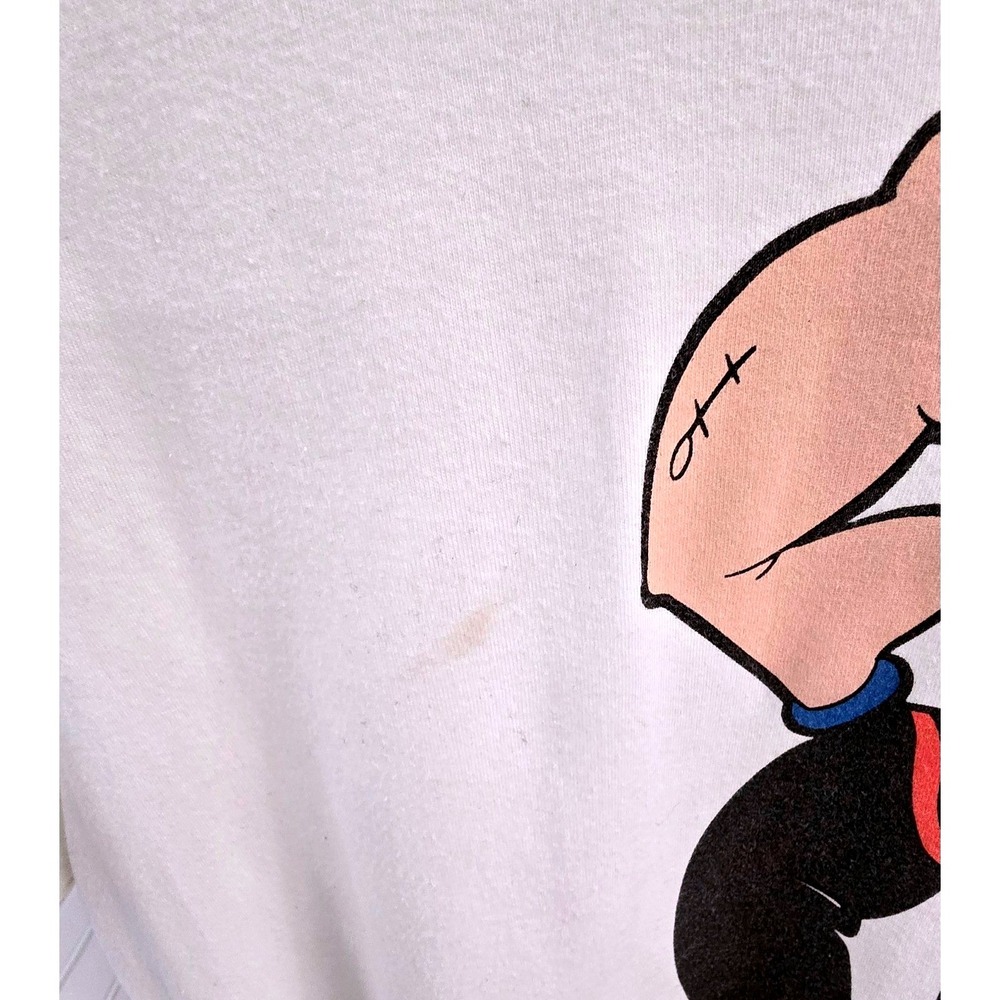 Popeye the Sailor Off White Ivory T-shirt Adult Large Spinach‎ LARGE - Picture 3 of 6